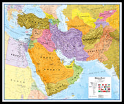 CT00798_M_PINBL - Middle East Wall Map Political