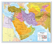 CT00798_LU_CANVA - Middle East Wall Map Political