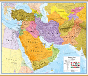 CT00798_LU_CWDHB - Middle East Wall Map Political