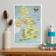 UK01807_3_SILKP - Scratch Off UK Mountain Bike Trails Map Poster