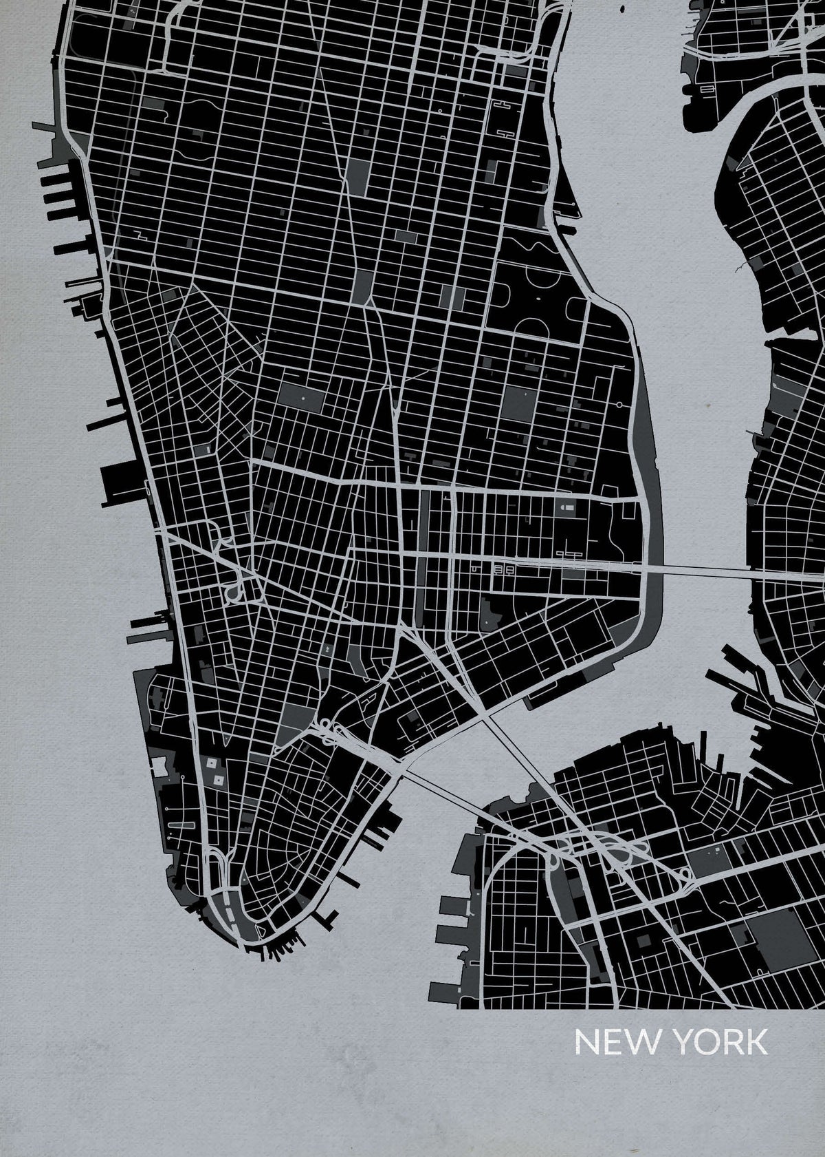 LS01552_4_MATTP York City Street Map Print