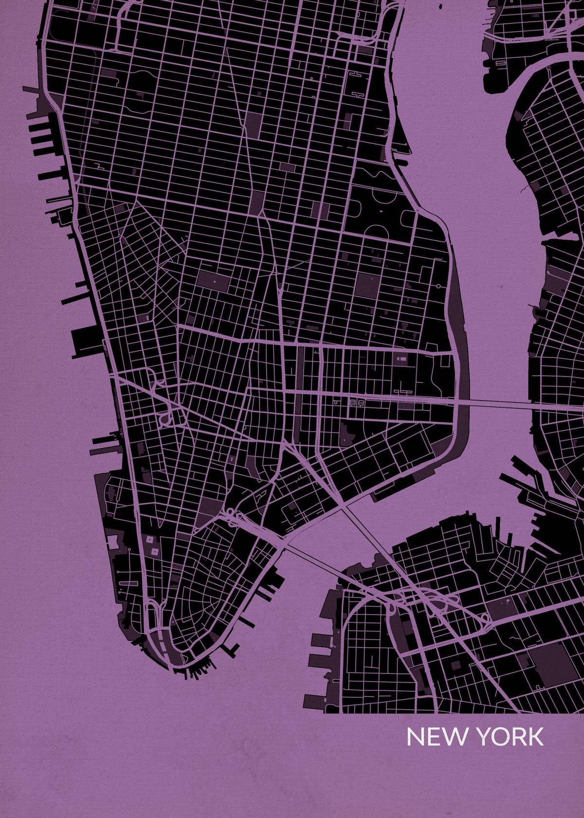 LS01553_4_MATTP York City Street Map Print