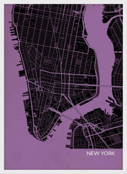 LS01553_4_WDWHI - New York City Street Map Print Mauve