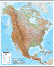 CT00411_LS_LAMHB - North America Wall Map Physical