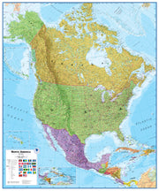 CT00018_LS_LAMIN - North America Wall Map Political