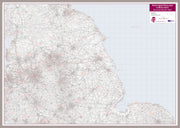UK00035_L_LBDAL - Northern England and the Midlands Postcode District Map