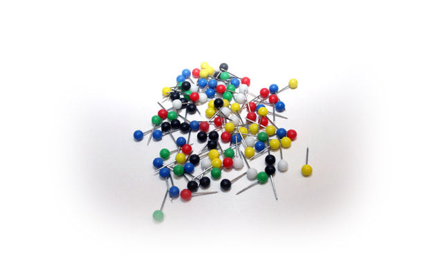AC00090_X_OTHER - Pack of 100 assorted map pins