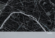 LS01556_3_MATTP - Paris City Street Map Print Charcoal