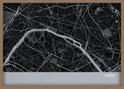 LS01556_3_WDOAK - Paris City Street Map Print Charcoal
