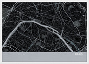 LS01556_S_WDWHI - Paris City Street Map Print Charcoal