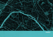 LS01567_4_MATTP - Paris City Street Map Print Turquoise