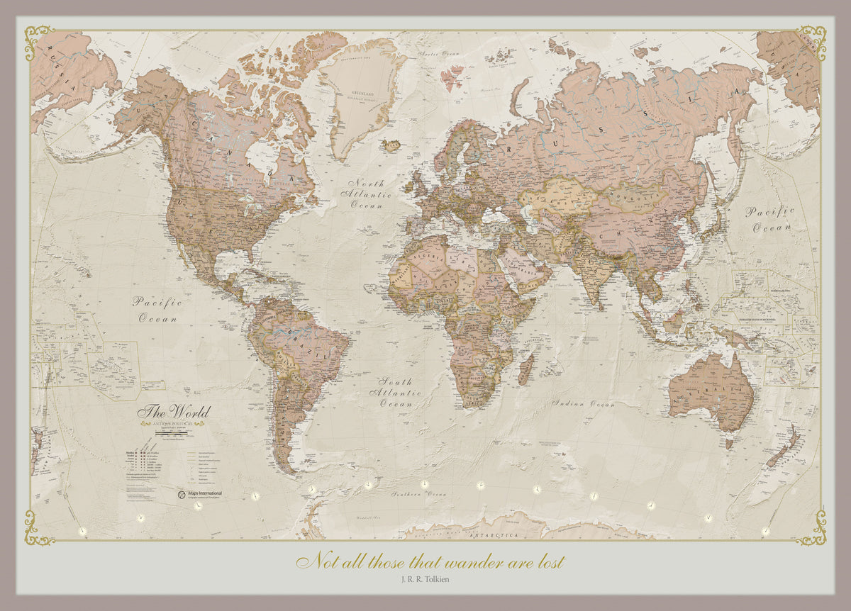 PS01164_M_PINAL - Personalised Antique World Map