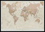 PS01164_M_PINBL - Personalised Antique World Map