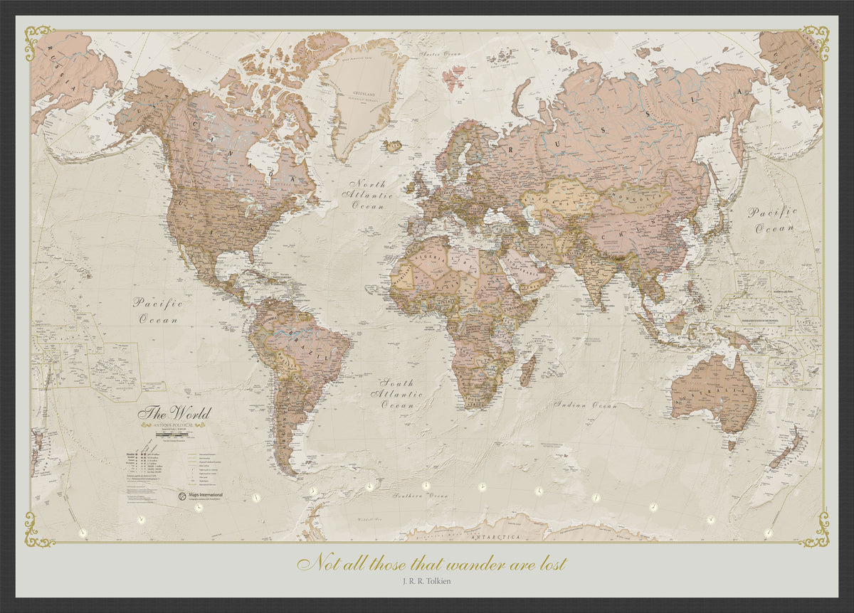 PS01164_L_LBDBL - Personalised Antique World Map