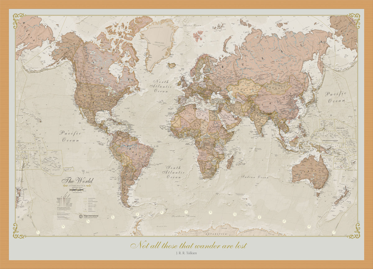 PS01164_S_WDOAK - Personalised Antique World Map