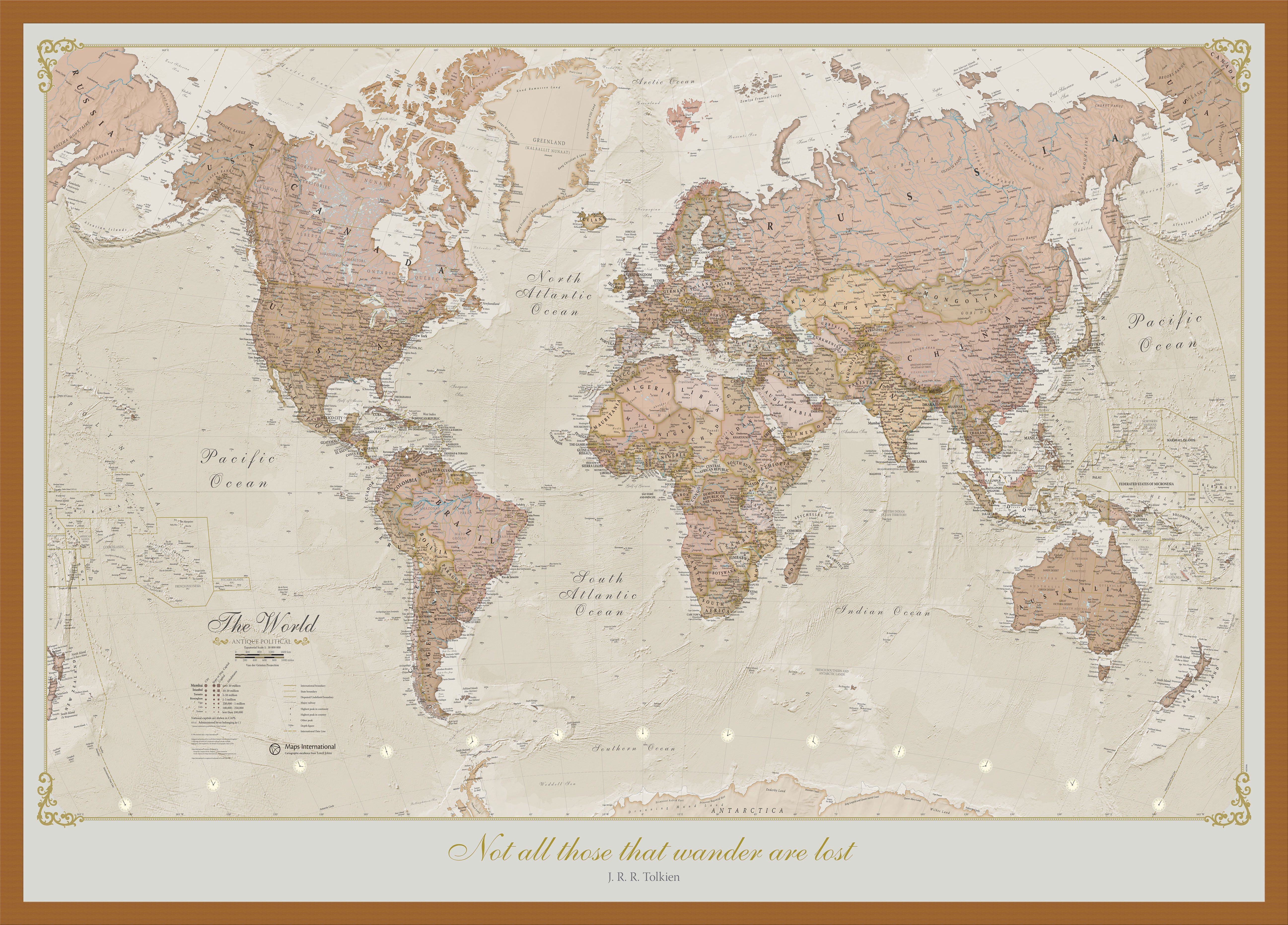 PS01164_L_WDTEA - Personalised Antique World Map