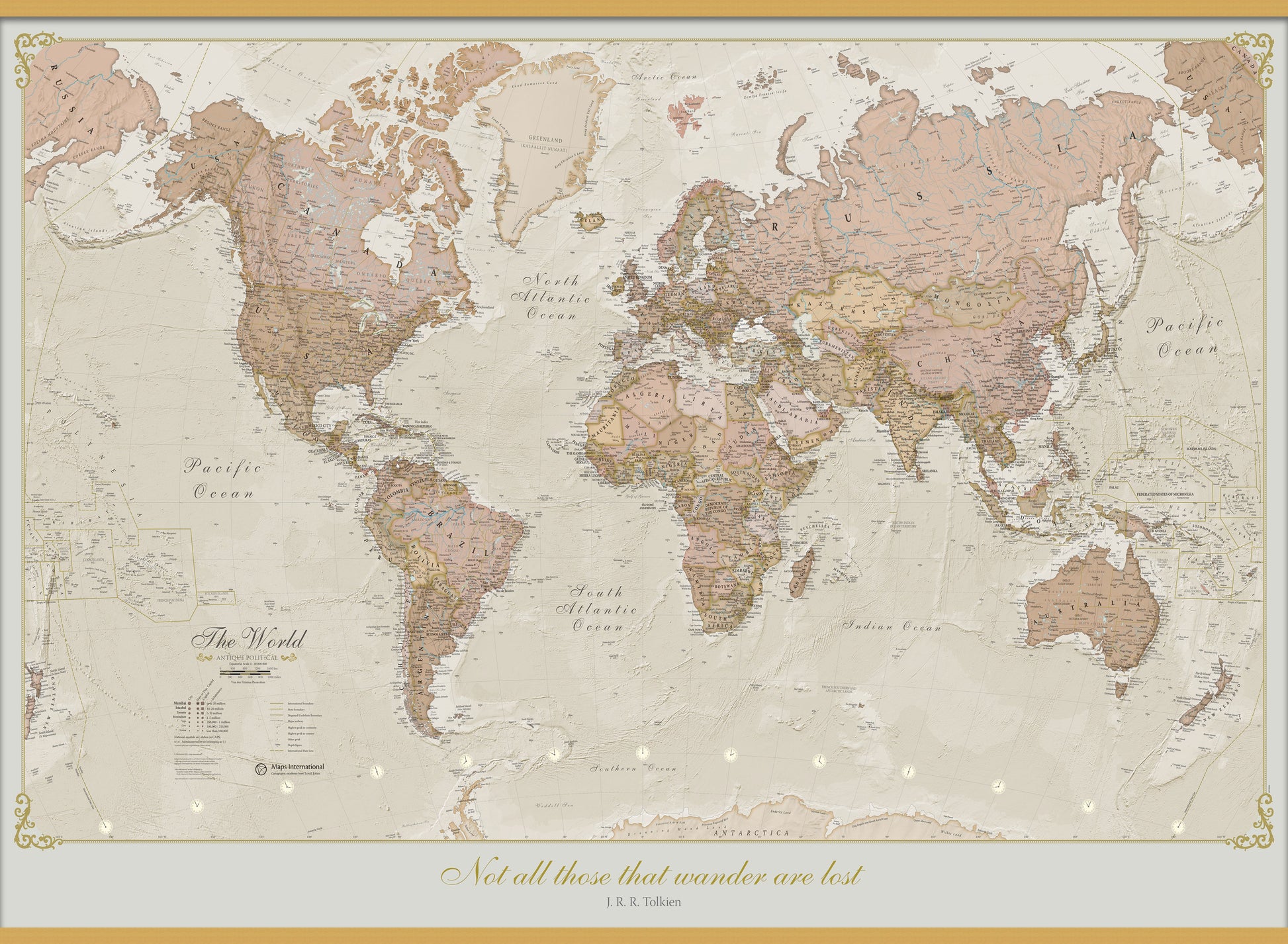 PS01164_S_LWDHB - Personalised Antique World Map