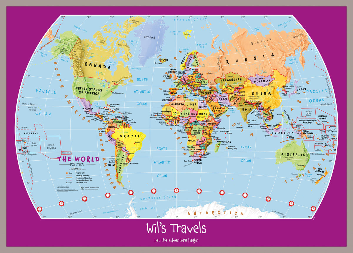 PS01426_M_PINAL - Personalised Child's World Map
