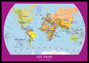 PS01426_M_PINBL - Personalised Child's World Map
