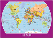 PS01426_L_LMBRD - Personalised Child's World Map