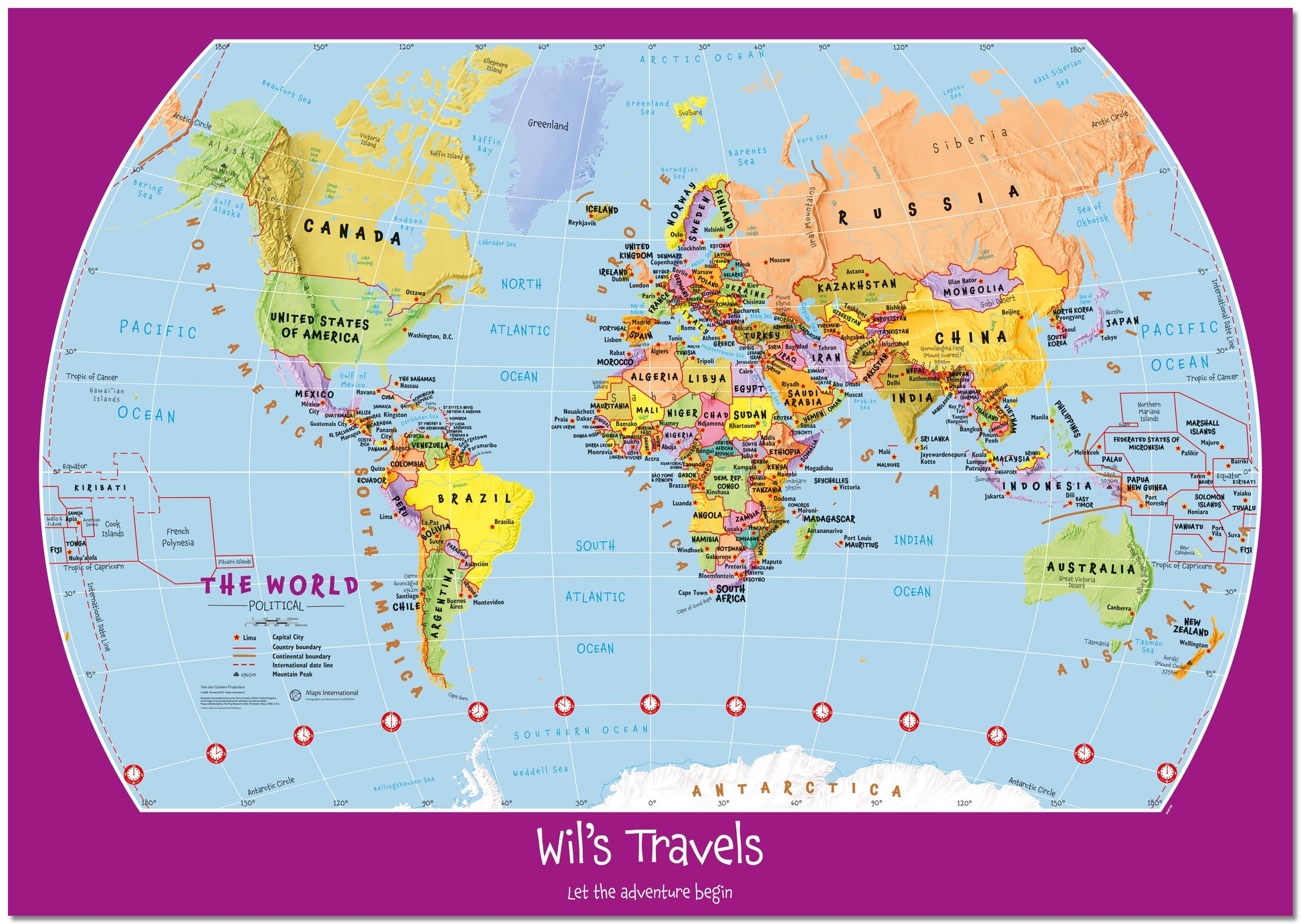 PS01426_L_LMBRD - Personalised Child's World Map