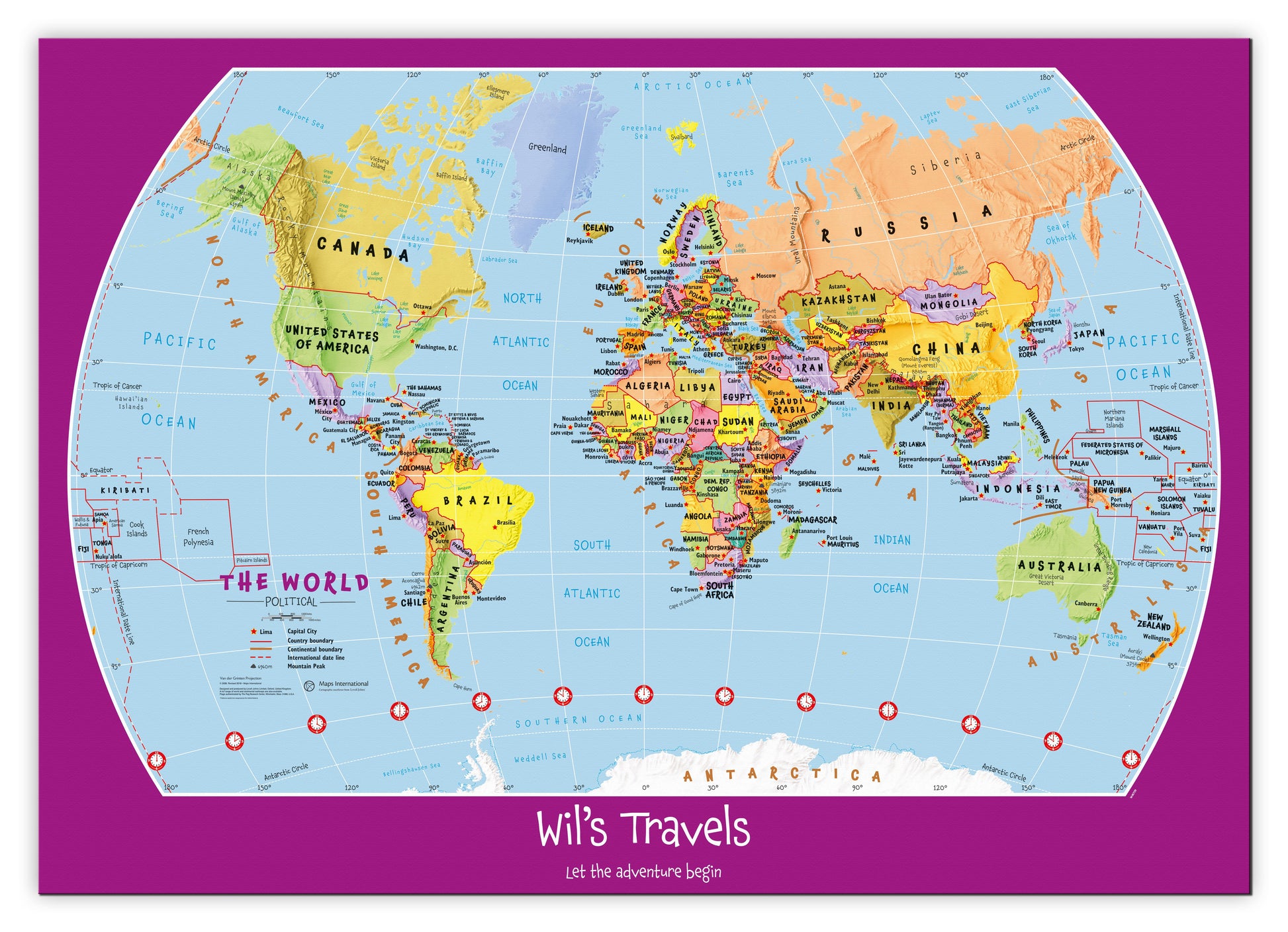 PS01426_M_CANVA - Personalised Child's World Map