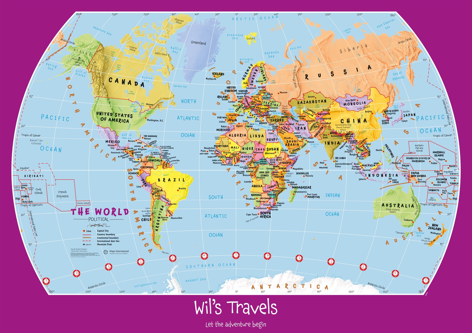 PS01426_S_PAPER - Personalised Child's World Map