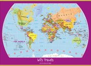 PS01426_S_LWDHB - Personalised Child's World Map