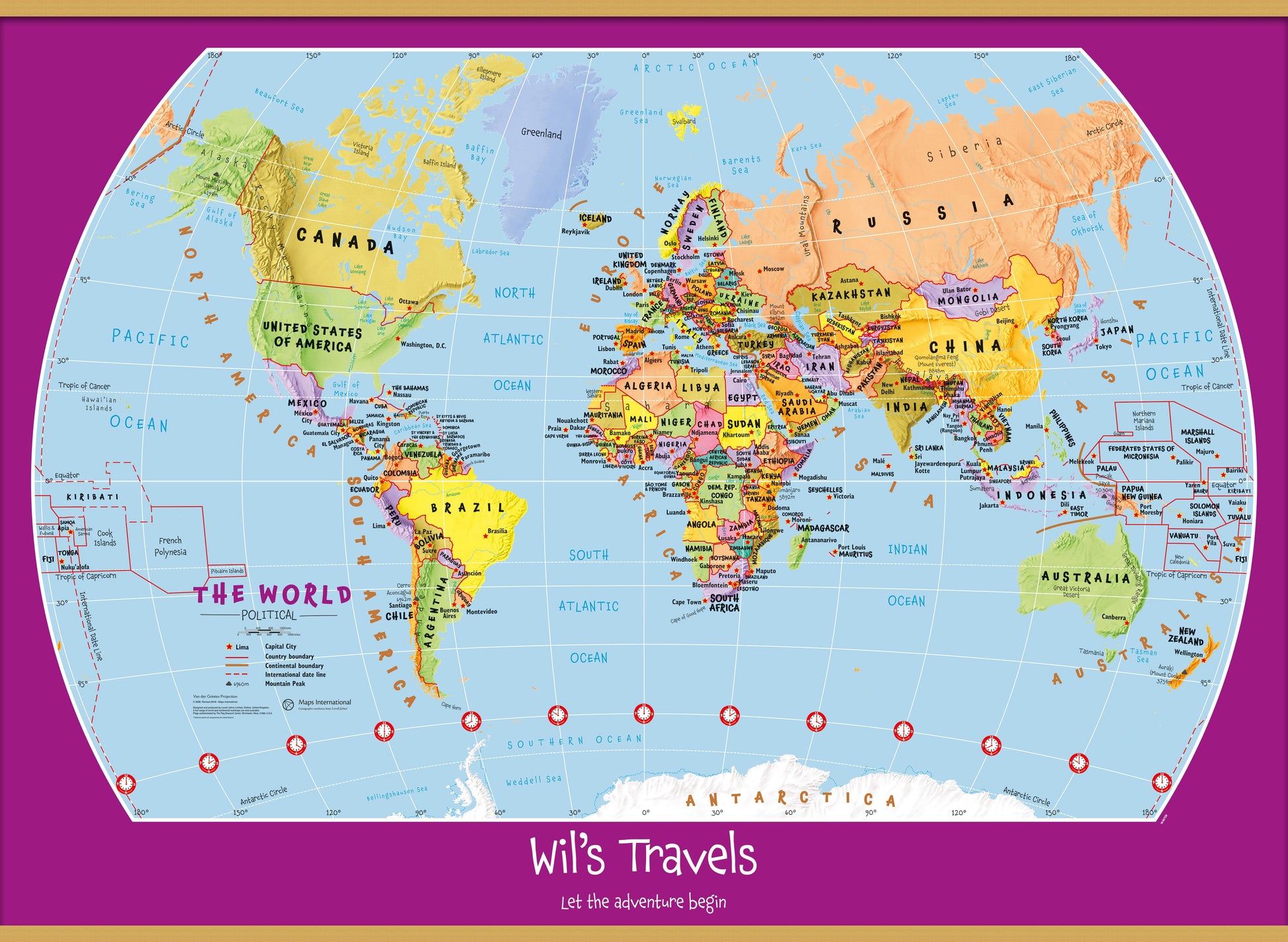PS01426_S_LWDHB - Personalised Child's World Map