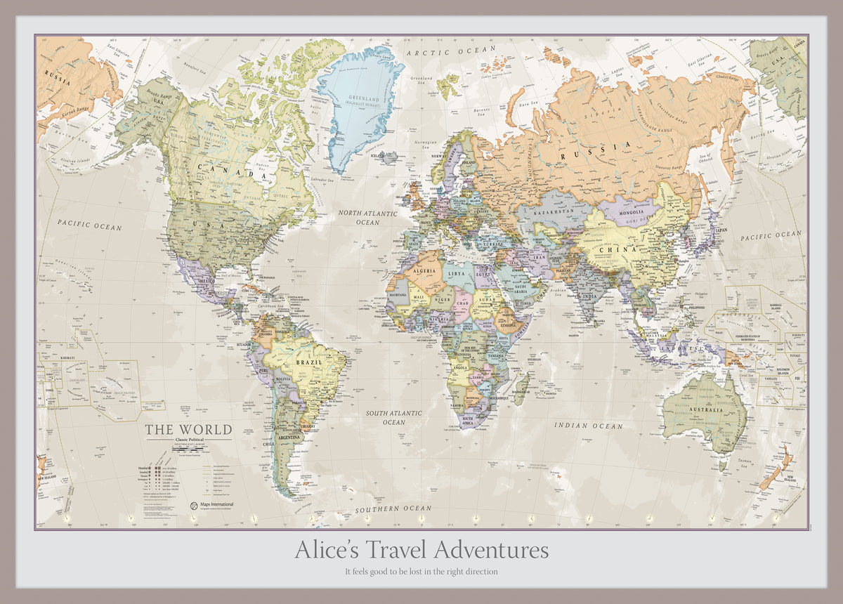 PS01192_S_MGFAL - Personalised Classic World Map