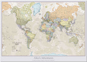 PS01192_S_PNBRD - Personalised Classic World Map