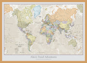 PS01192_S_WDOAK - Personalised Classic World Map