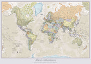 PS01192_H_CANRL - Personalised Classic World Map