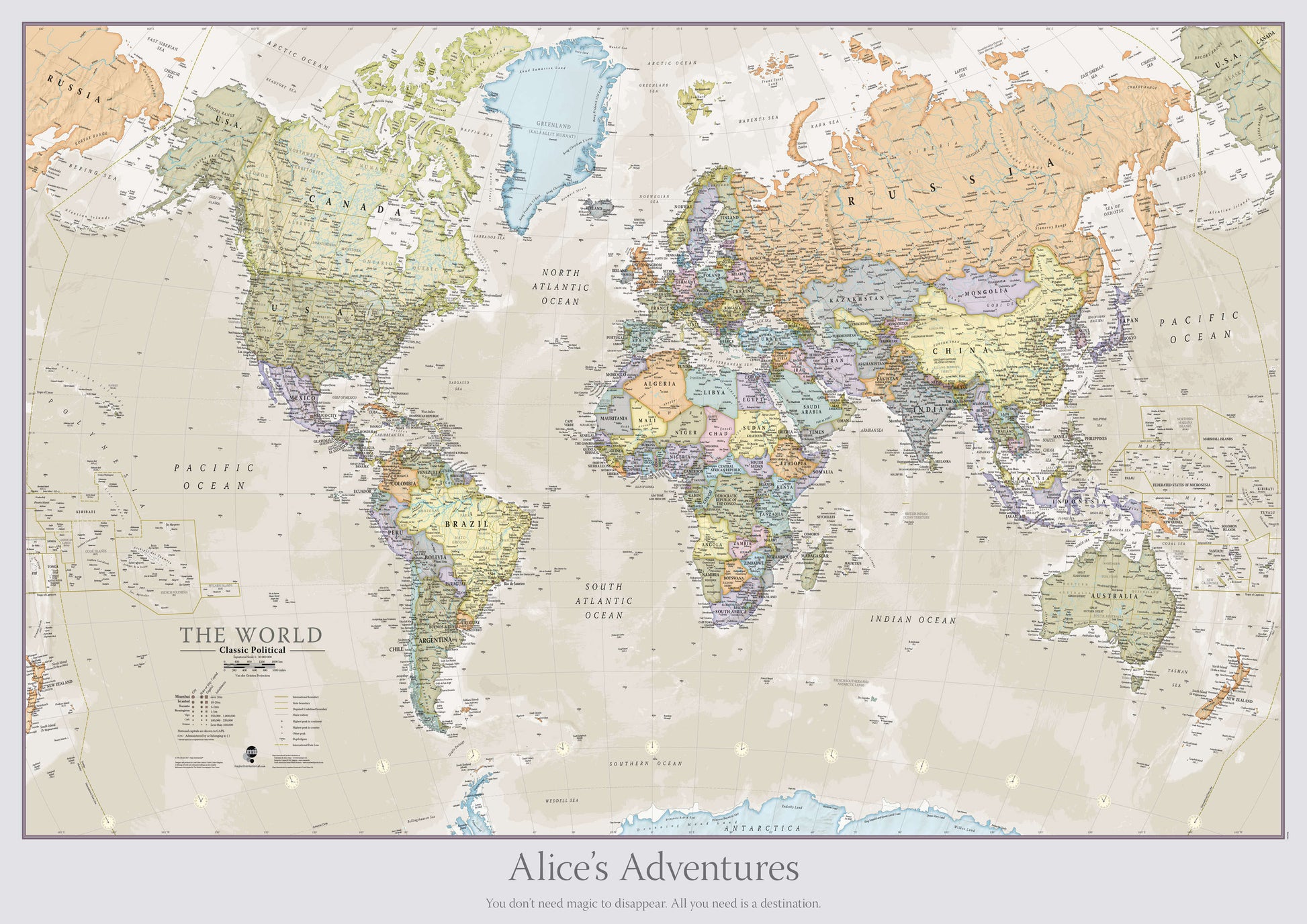 PS01192_H_CANRL - Personalised Classic World Map