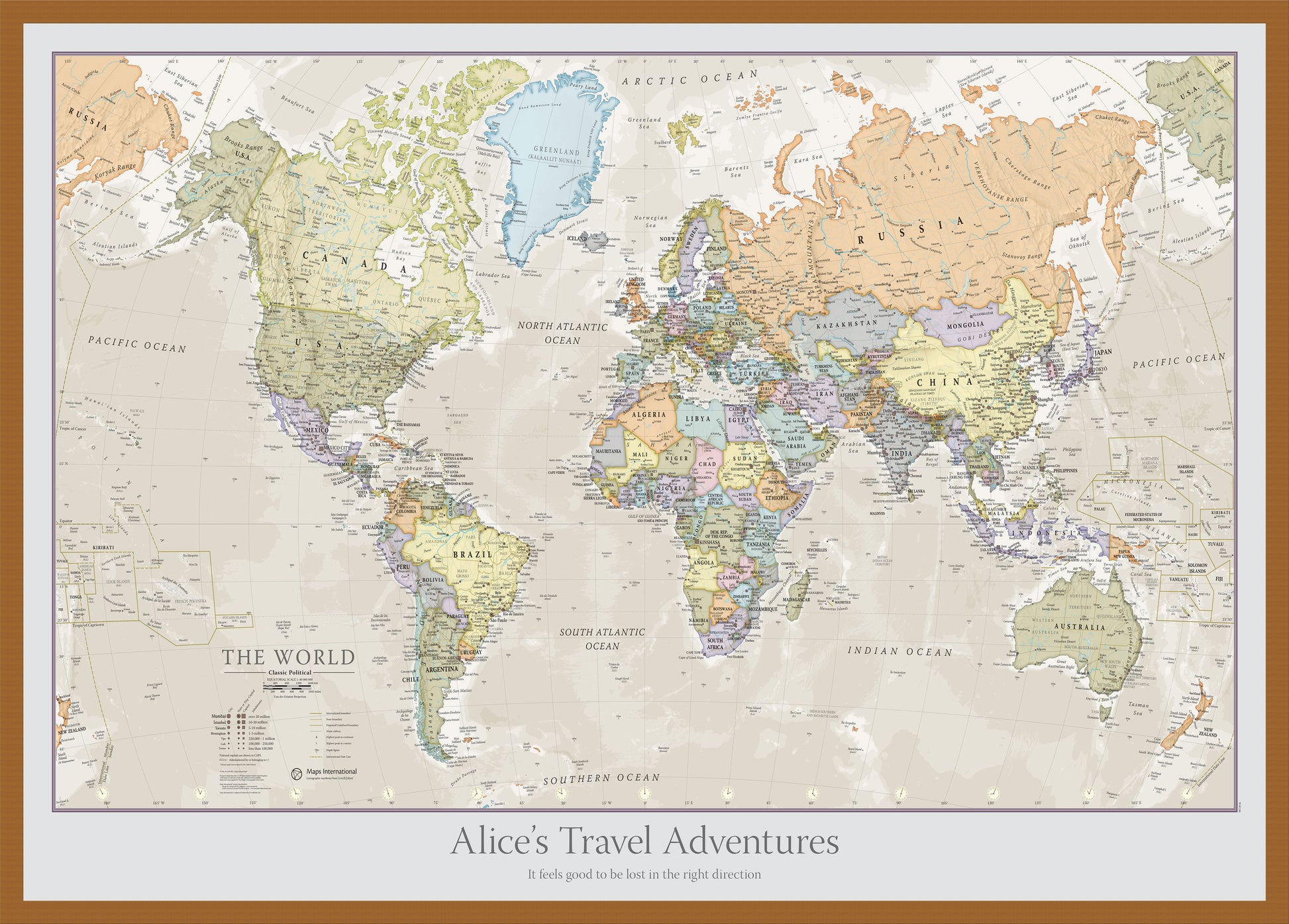 PS01192_L_WDTEA - Personalised Classic World Map