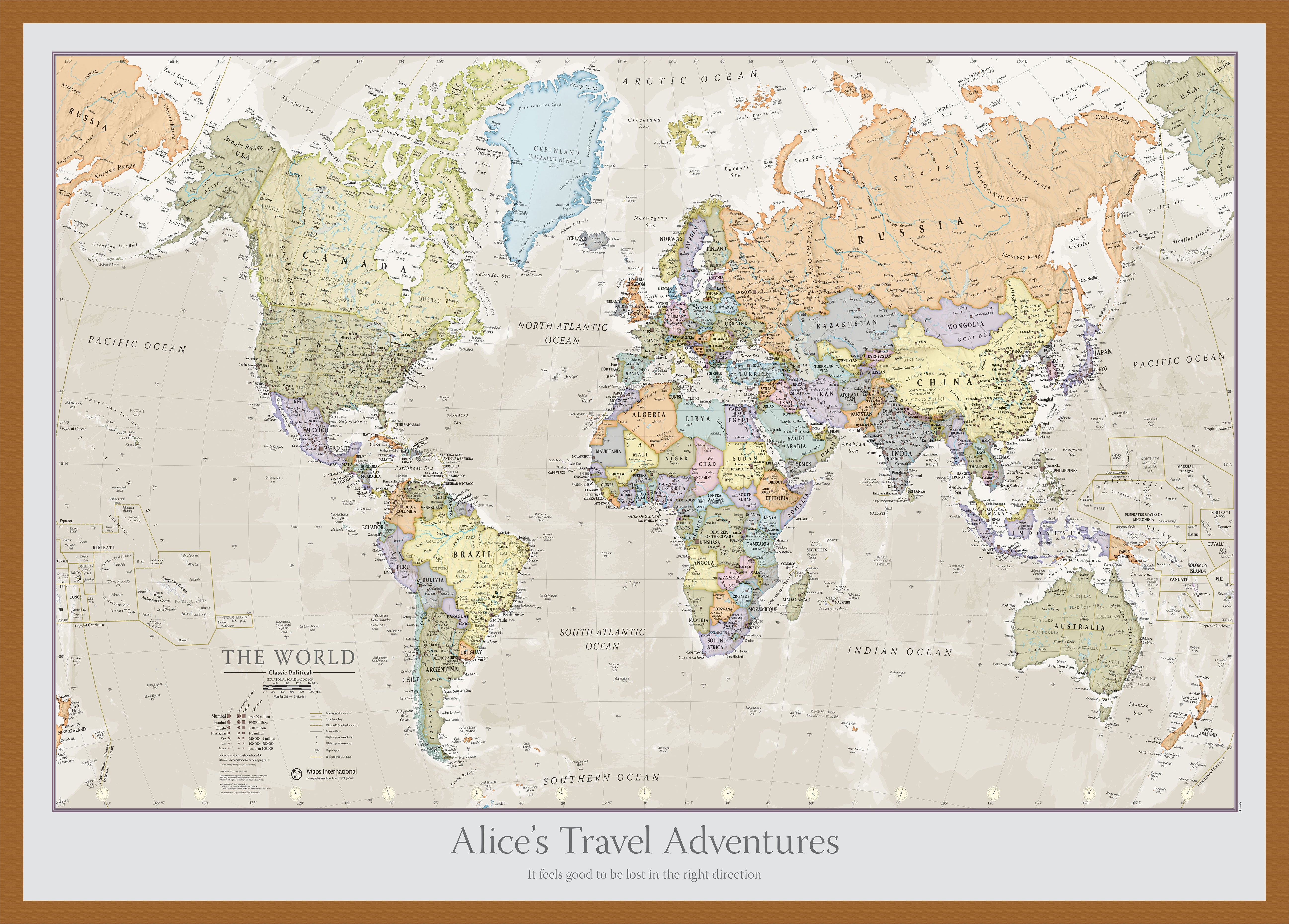 PS01192_L_WDTEA - Personalised Classic World Map