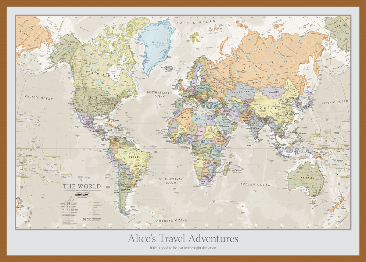 PS01192_L_LBDOK - Personalised Classic World Map