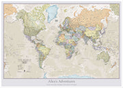 PS01192_L_LBWWH - Personalised Classic World Map