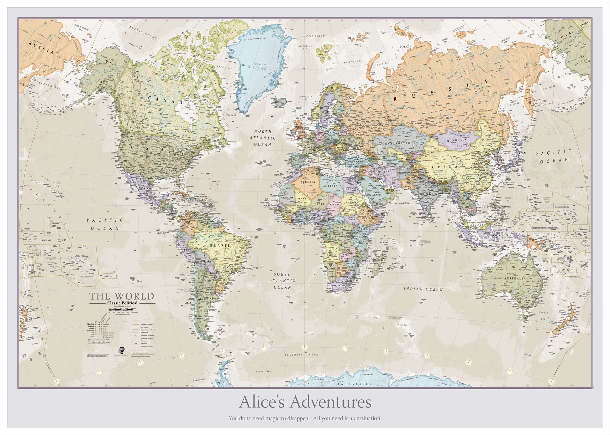 PS01192_L_LBWWH - Personalised Classic World Map