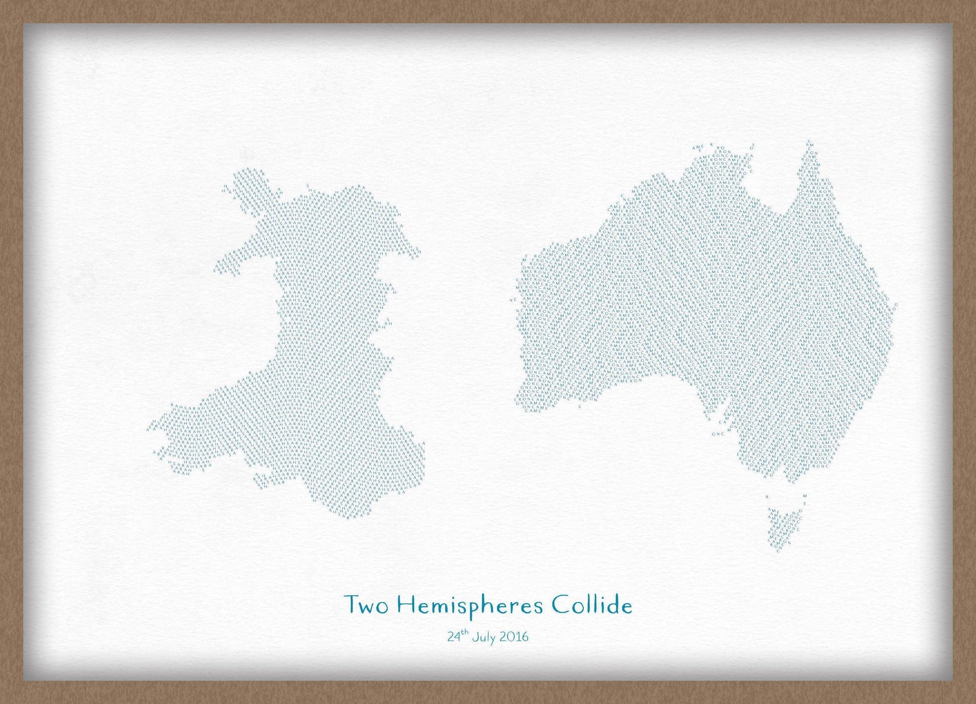 PS01603_3_WDOAK - Personalised Country Name Text Map Print - Petrol Blue