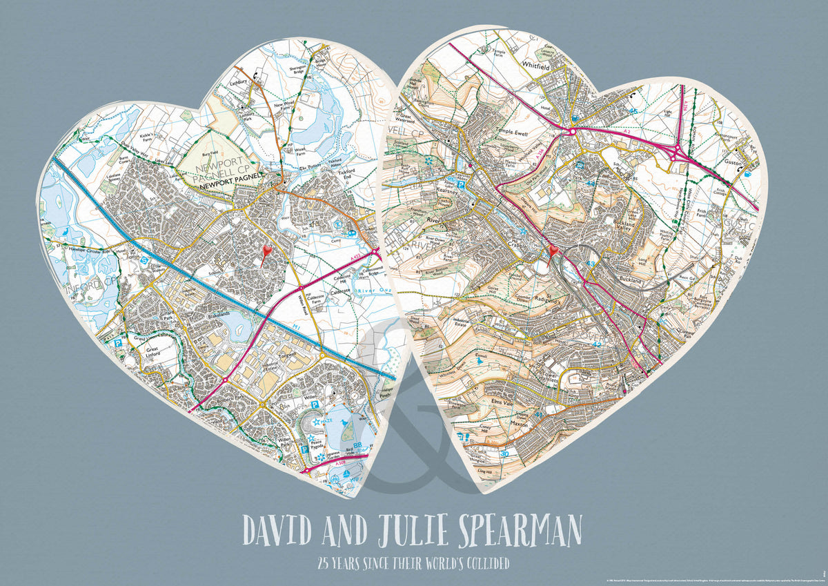 PS00866_3_MATTP Personalised Postcodes Couples Print