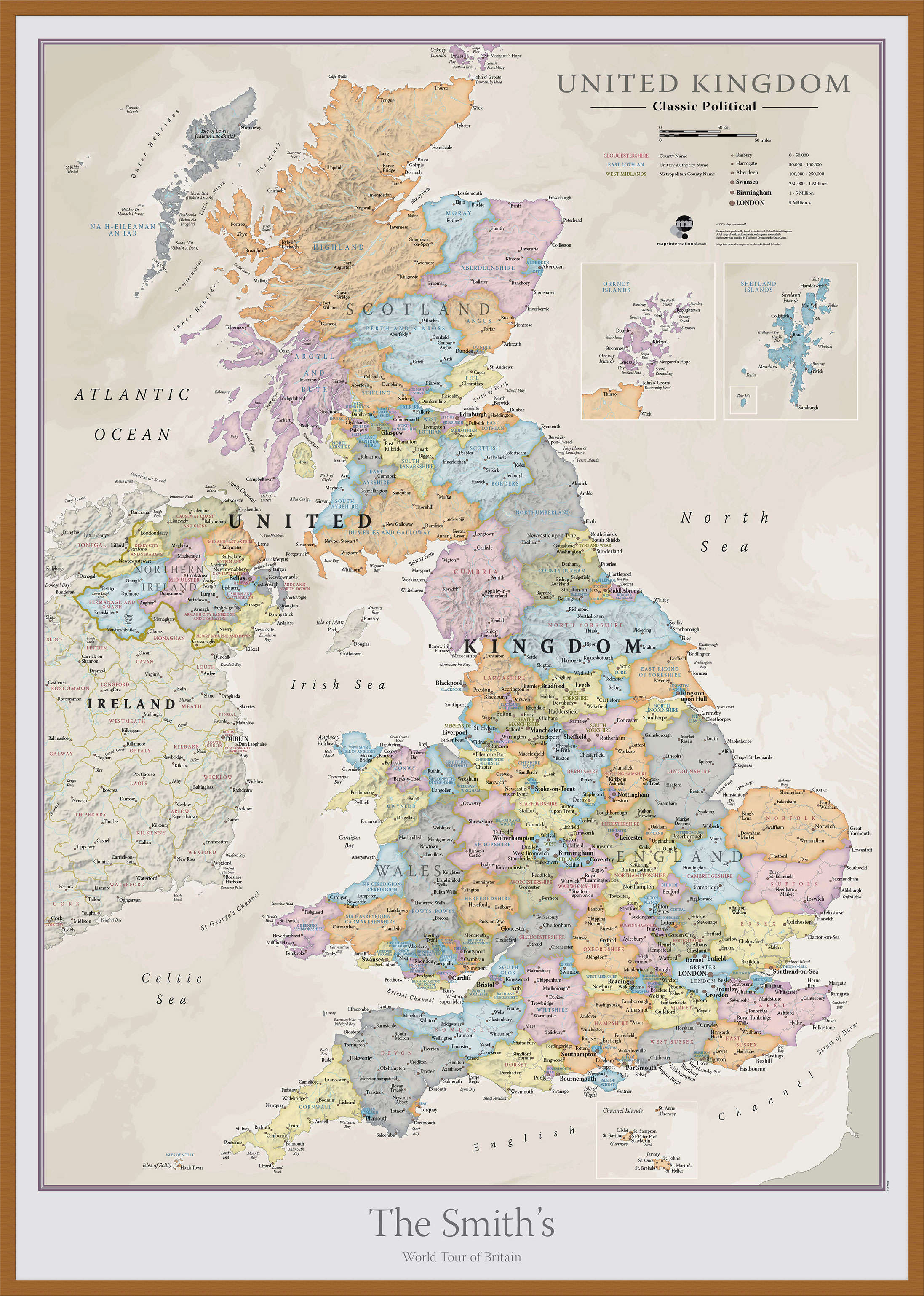 PS01636_L_LBWTE - Personalised UK Classic Wall Map