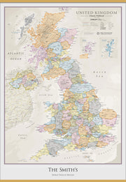PS01636_M_CWDHB - Personalised UK Classic Wall Map