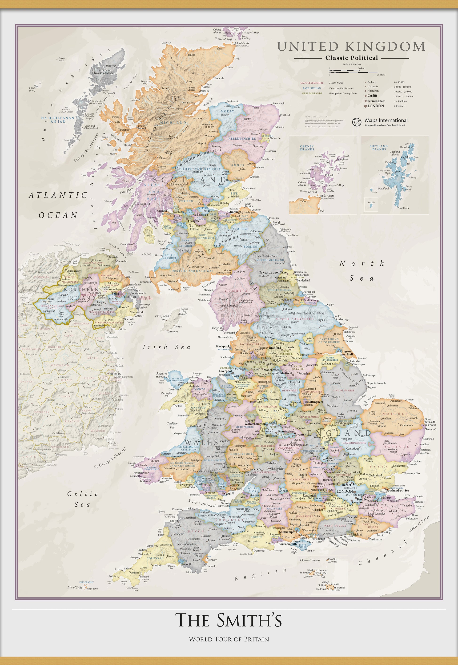PS01636_M_LWDHB - Personalised UK Classic Wall Map