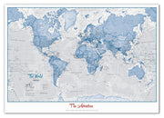 PS00272_S_CANVA - Personalised World Is Art - Wall Map Blue