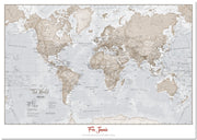 PS00275_H_LMBRD - Personalised World Is Art - Wall Map Neutral