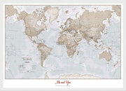 PS00275_S_BWWHI - Personalised World Is Art - Wall Map Neutral