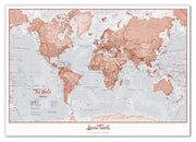 PS00271_S_CANVA - Personalised World Is Art - Wall Map Red