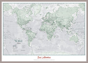 PS01227_M_PINAL - Personalised World Is Art - Wall Map Rustic