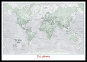 PS01227_S_PINBL - Personalised World Is Art - Wall Map Rustic